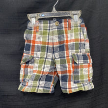 Load image into Gallery viewer, Plaid Cargo Shorts
