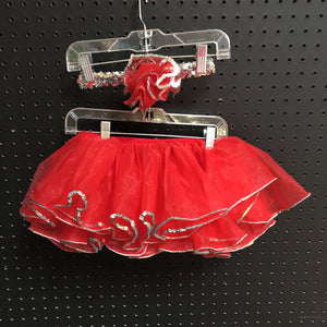 Girls 2pc Sequin Tutu Skirt & Headband Set