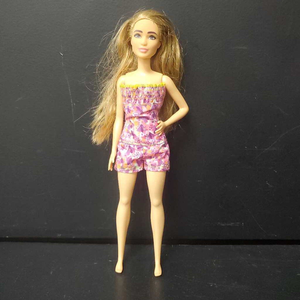 Doll in Romper Outfit