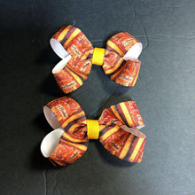 Load image into Gallery viewer, 2pk Gryffindor Hairbow Clips
