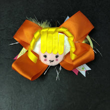 Load image into Gallery viewer, Girl Feather Tinsel Hairbow Clip
