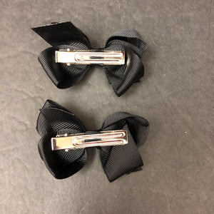 2pk Solid Hairbow Clips