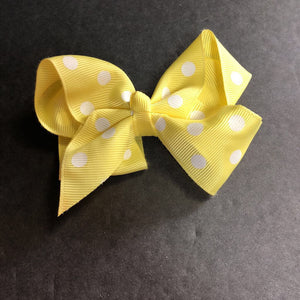 Polka Dot Hairbow Clip