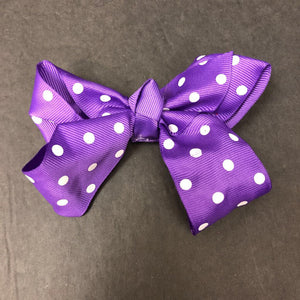 Polka Dot Hairbow Clip