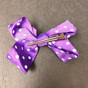 Polka Dot Hairbow Clip