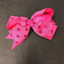 Load image into Gallery viewer, Sparkly Polka Dot Hairbow Clip
