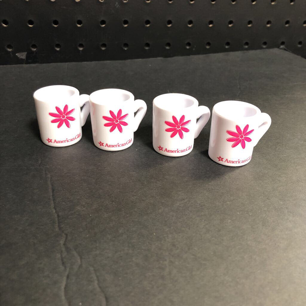 4pk Flower Coffee/Tea Mugs for 18