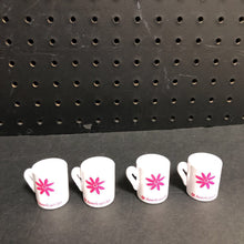 Load image into Gallery viewer, 4pk Flower Coffee/Tea Mugs for 18&quot; Doll
