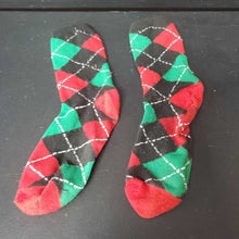 Load image into Gallery viewer, Girls Sparkly Argyle Socks
