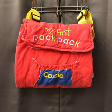 Load image into Gallery viewer, &quot;my first backpack &quot;Cassie&quot; Soft Book
