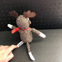 Load image into Gallery viewer, Christmas Moose/Reindeer Sock Monkey
