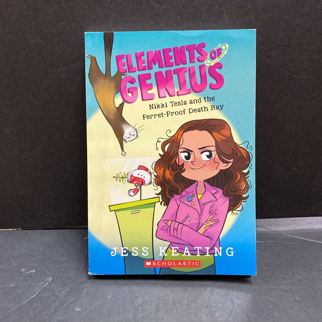 Nikki Tesla and the Ferret-Proof Death Ray (Elements of Genius) (Jess Keating) -series