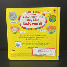 Load image into Gallery viewer, Baby&#39;s Very First Play Book Body Words (Usborne) -board
