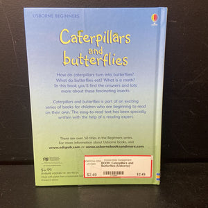 Caterpillars and Butterflies (Usborne) (Stephanie Turnbull) -educational hardcover