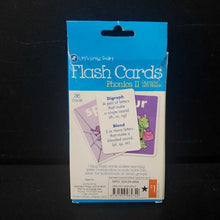 Load image into Gallery viewer, 36pk Phonics II Digraphs &amp; Blends UR Sound Flash Cards
