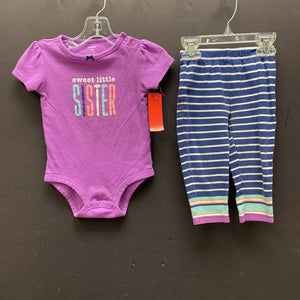 2pc "Sweetest little..." Outfit