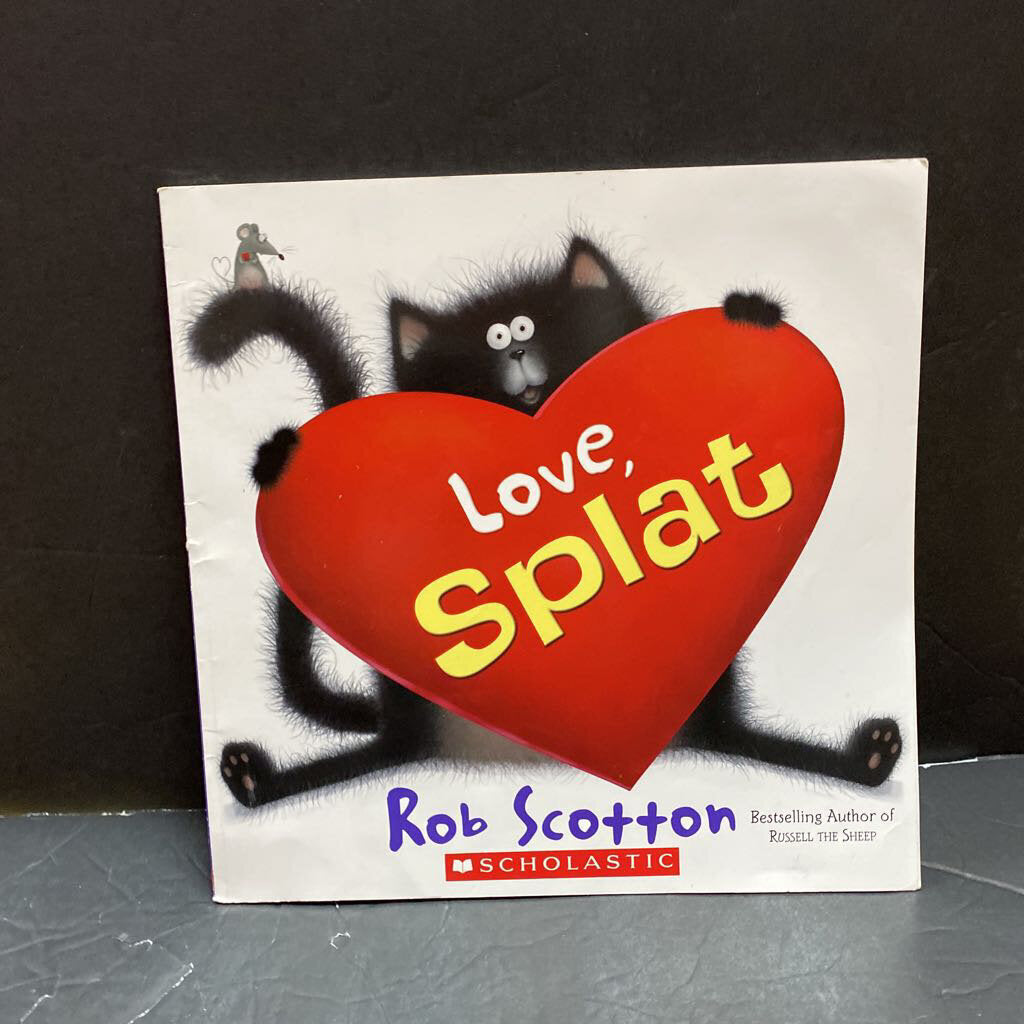 love, splat (Rob Scotton) valentine- holiday paperback