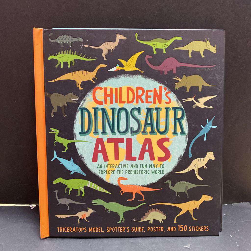 Children's Dinosaur Atlas-educational hardcover
