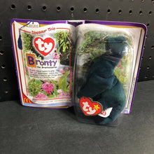 Load image into Gallery viewer, Bronty the Brontosaurus Dinosaur Teenie Beanie Baby Dinosaur Trio 2000 Vintage Collectible
