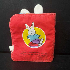 "Sunday Bunny" Soft Book Rattle (Baby Blessings)