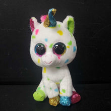 Load image into Gallery viewer, Harmonie the Unicorn Velvety Beanie Boo
