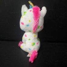 Load image into Gallery viewer, Harmonie the Unicorn Velvety Beanie Boo

