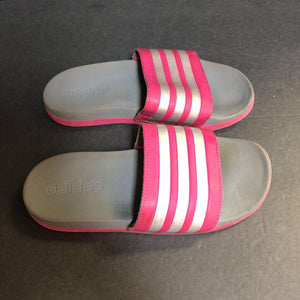 Girls Striped Slide On Shoes