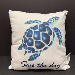 "Seas the Day" Turtle Pillow