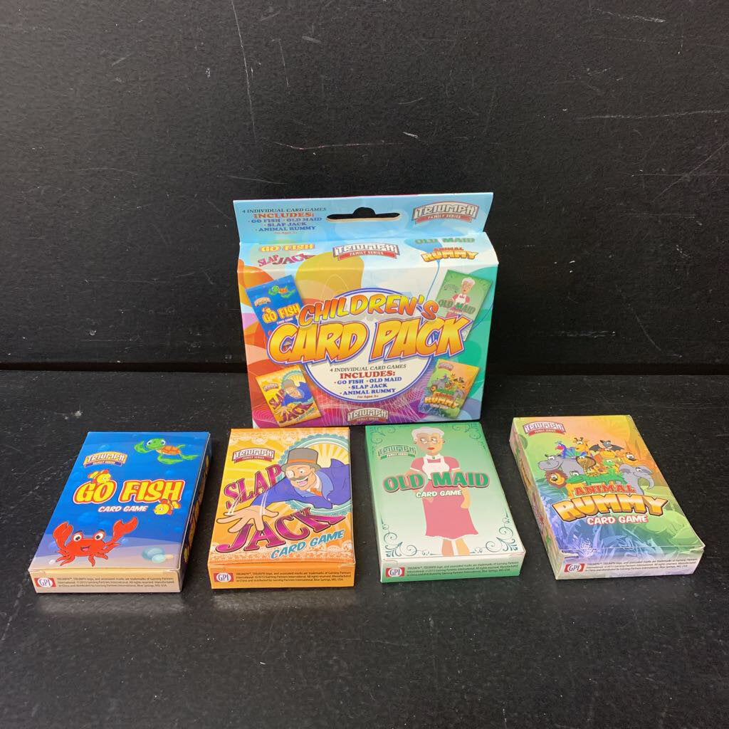 4 Game Children's Card Pack (Triumph)