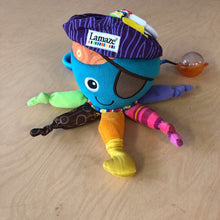 Load image into Gallery viewer, Pirate Octopus Sensory Rattle Attachment Toy
