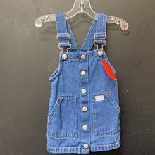 Load image into Gallery viewer, Denim overall dress
