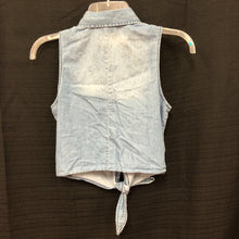 Load image into Gallery viewer, chambray collared top
