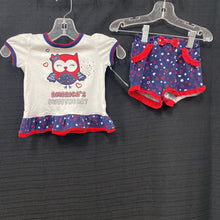 Load image into Gallery viewer, 2pc &quot;America&#39;s Sweetheart&quot; Owl Outfit (USA)
