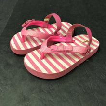 Load image into Gallery viewer, Girls Sparkly Striped Sandals
