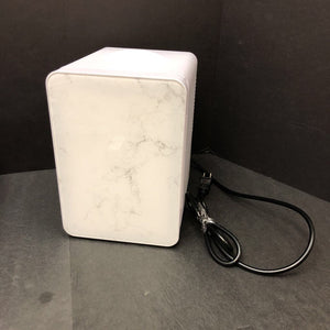 Personal Chiller Mini Fridge Small Space Cooler, White Marble