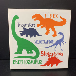 Dinosaur names Canvas