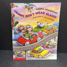 Load image into Gallery viewer, chimps don&#39;t wear glasses (laura numeroff) paperback
