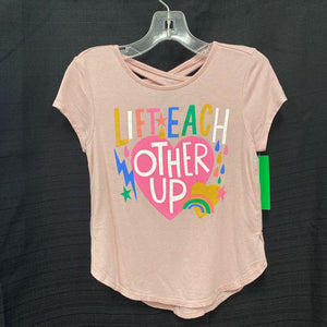 "Lift each other up" rainbow top