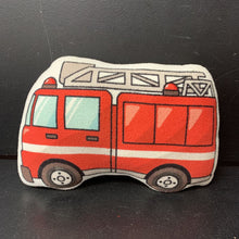 Load image into Gallery viewer, Firetruck plush pillow

