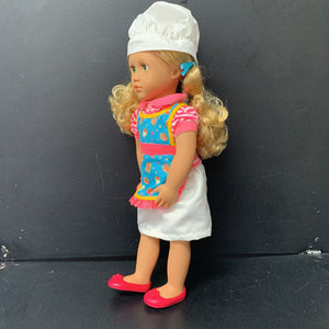 Doll in Bakery Outfit