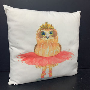 Ballerina Owl Pillow