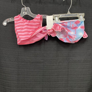 2pc Flamingo Swimwear (NEW) (Pinstripes and Polkadots)