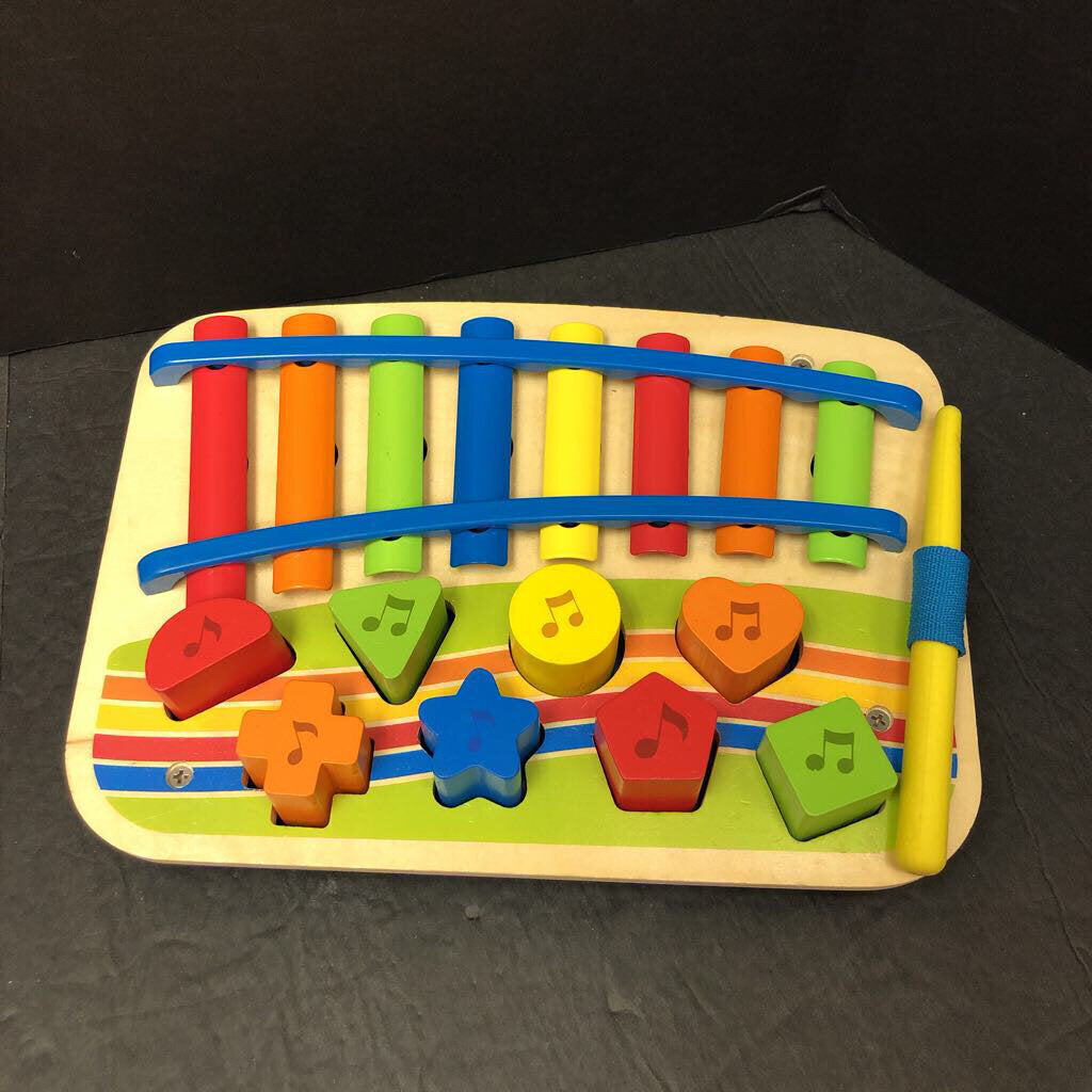 Wooden Xylophone Piano w/Puzzle Keys (Lidl)
