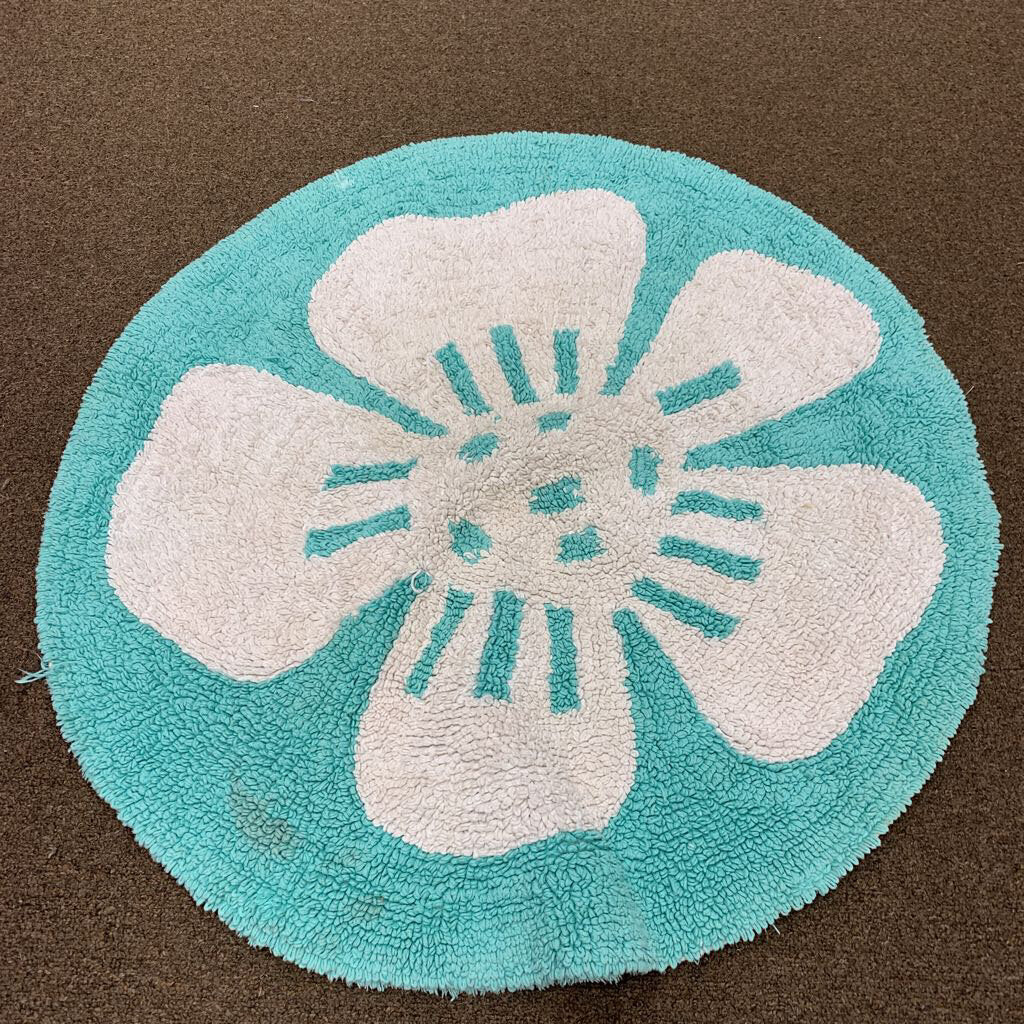 Circular Flower Bath Mat