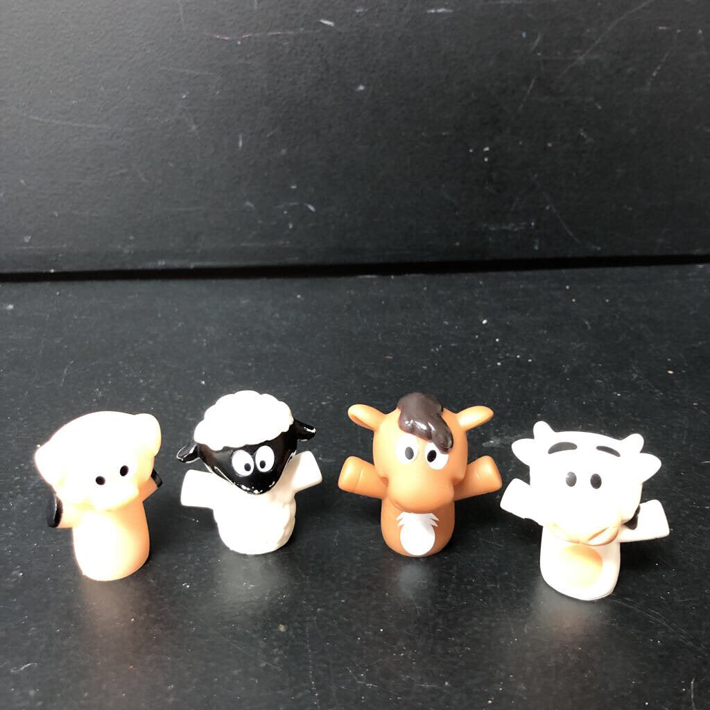 4pk Animal Finger Puppets