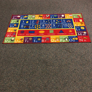 ABC'S, Shapes, & Numbers Learning Rug