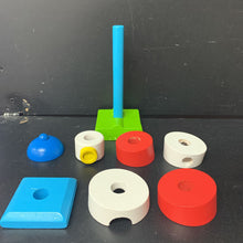 Load image into Gallery viewer, Wooden Lighthouse Stacking Toy
