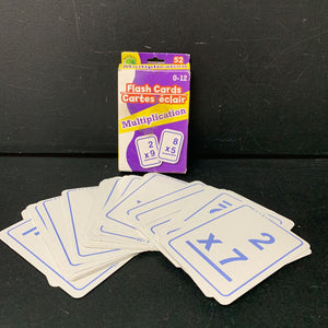 52pk 0-12 Multiplication Flash Cards