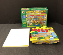 Load image into Gallery viewer, 24pc Farm Families Basic Skills Floor Puzzles w/Poster
