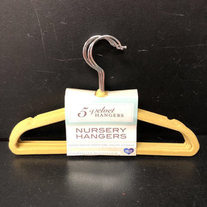 5pk Velvet Nursery Hangers (NEW)